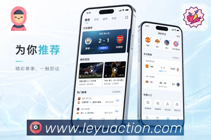 leyuApp重点功能展示：精准提醒、快速比分、清晰页面和实用内容